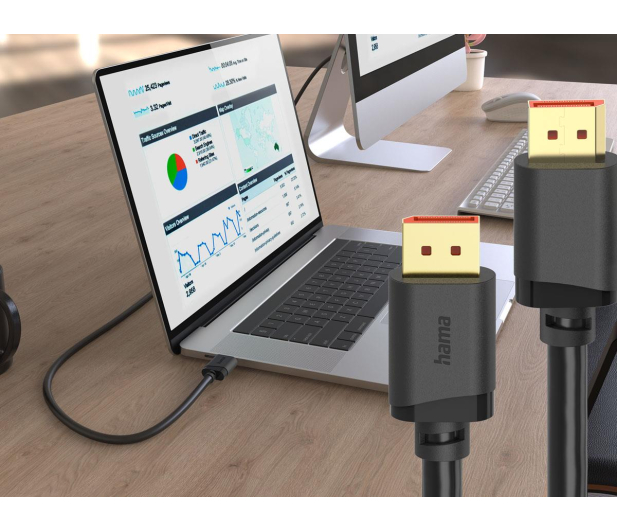 Hama DisplayPort 2.1 16K 2m - 1532670 - zdjęcie 6